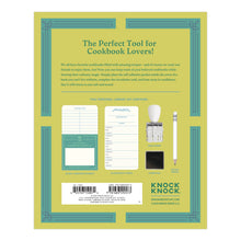 Load image into Gallery viewer, Personal Library Kit Cookbook Edition Kit With Paperboard Box, Date Stamp, Ink Pad, Paper Cards And Pockets