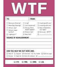 Load image into Gallery viewer, Wtf Paper Notepad