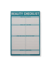 Load image into Gallery viewer, Reality Checklist Paper Notepad