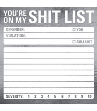 Load image into Gallery viewer, Shit List Sticky Note