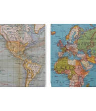 Load image into Gallery viewer, Vintage Maps 2 Pocket Notebooks