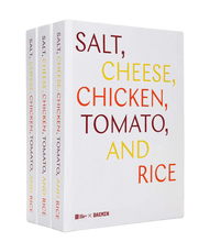 Load image into Gallery viewer, Art Book - Salt, Cheese, Chicken, Tomato, and Rice
