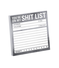 Load image into Gallery viewer, Shit List Sticky Note
