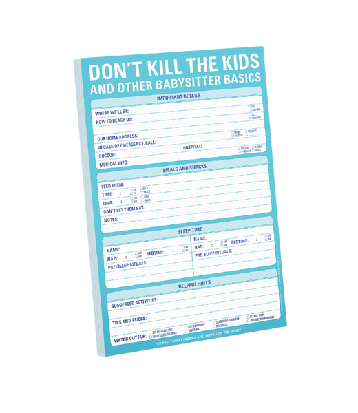 Don't Kill The Kids Refresh Paper Notepad
