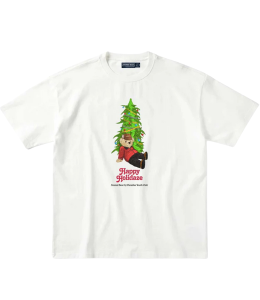 Stoned Bear Happy Holidaze Christmas Tree Tee