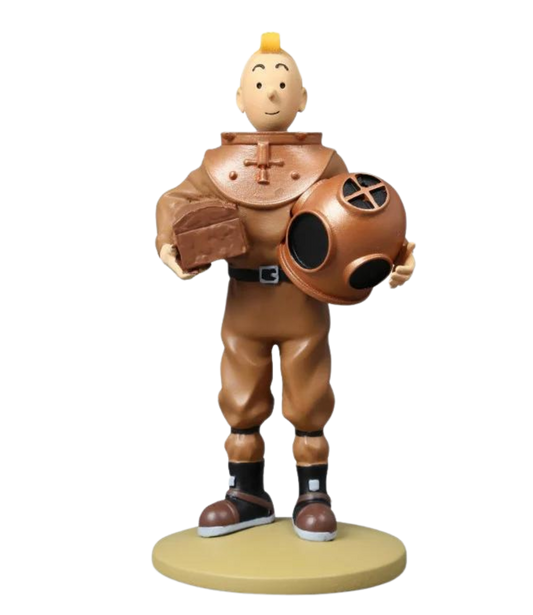 Figurine Resin: Tintin in Diving Suit