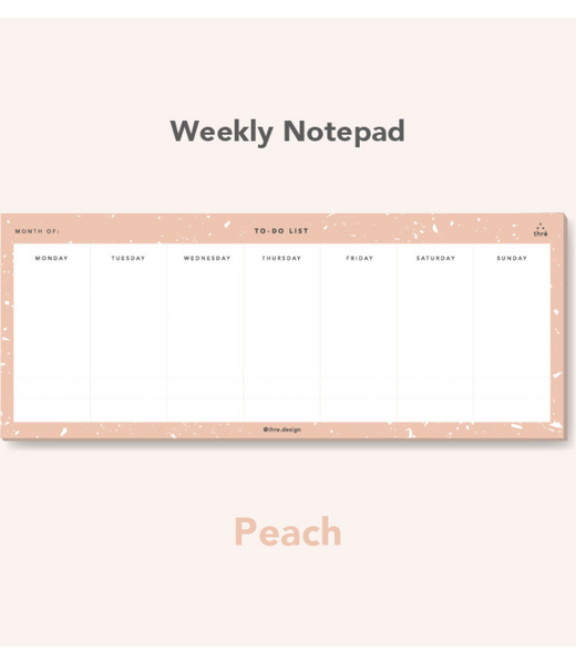 Thre Design Weekly Notepad