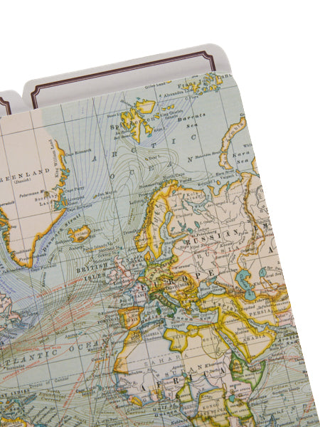 World File Folder World Map File Folders 12 In Set – Art&Science