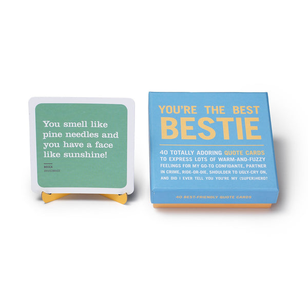 Knock Knock YOU'RE THE BEST BESTIE PRINTED PAPER CARDS