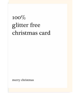Chlea Paperie GREETING CARD GLITTER FREE CHRISTMAS