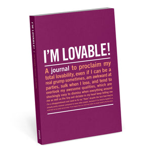 Knock Knock I'M LOVABLE SOFT COVER NOTEBOOK