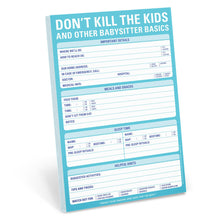 Load image into Gallery viewer, Knock Knock Don&#39;t Kill the Kids Refresh Paper Notepad

