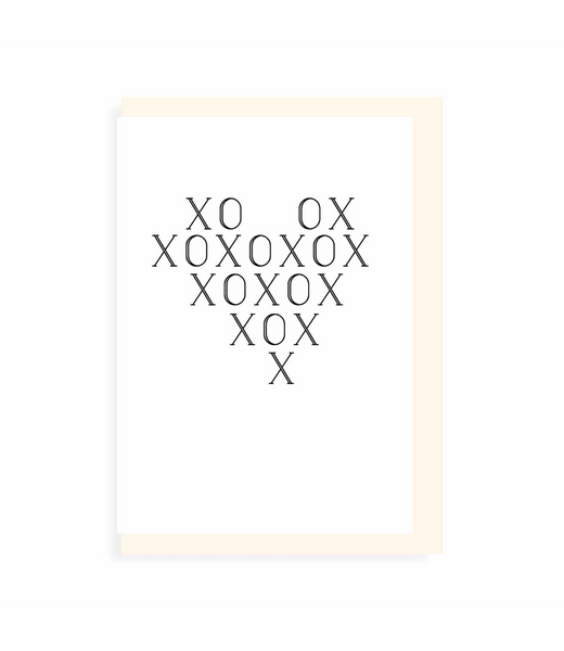Chlea Paperie GREETING CARD XO HEART STITCH