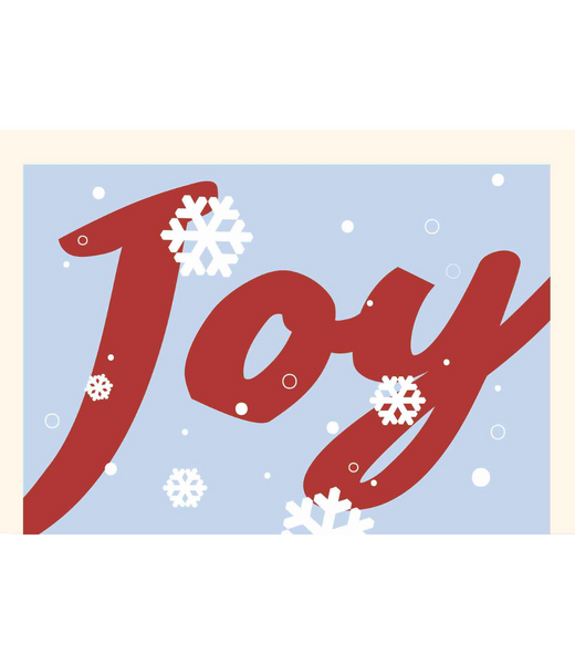 Chlea Paperie GREETING CARD JOY SNOWFLAKES