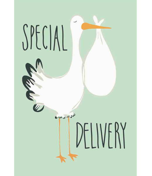 Chlea Paperie GIFT TAG SPECIAL DELIVERY BIRD