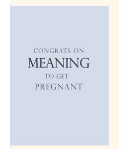 Chlea Paperie GREETING CARD MEANING TO GET PREGNANT