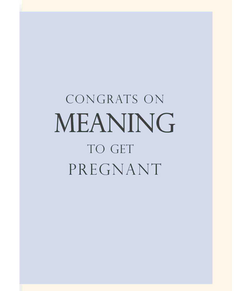 Greeting Card Meaning To Get Pregnant