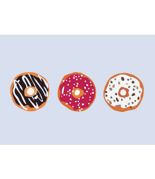 Chlea Paperie GREETING CARD DONUT TRIO