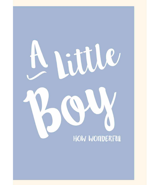 Chlea Paperie GREETING CARD A LITTLE BOY