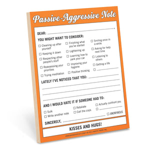 Knock Knock Passive-Aggressive Paper Notepad