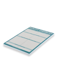 Knock Knock REALITY CHECKLIST PAPER NOTEPAD