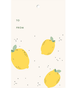 Chlea Paperie GIFT TAG LEMON SCATTER