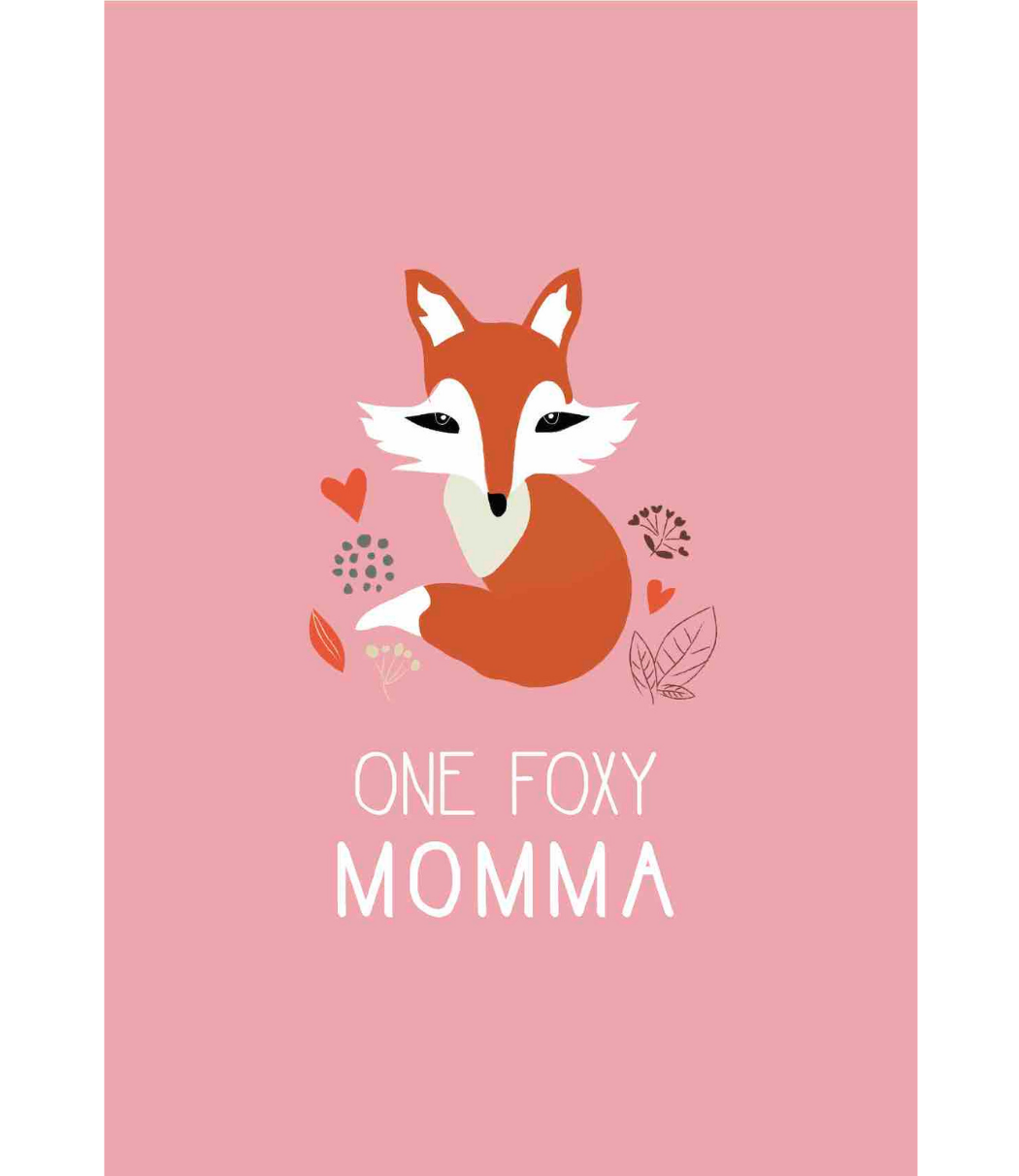 Chlea Paperie GREETING CARD FOXY MOMMA