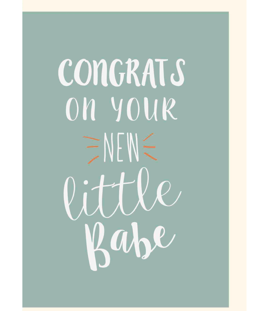 Chlea Paperie GREETING CARD NEW LITTLE BABE