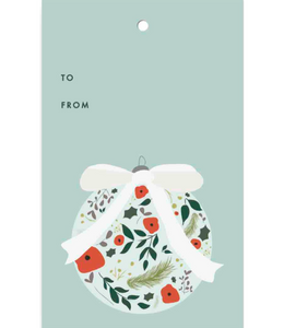 Chlea Paperie GIFT TAG ORNAMENT BALL