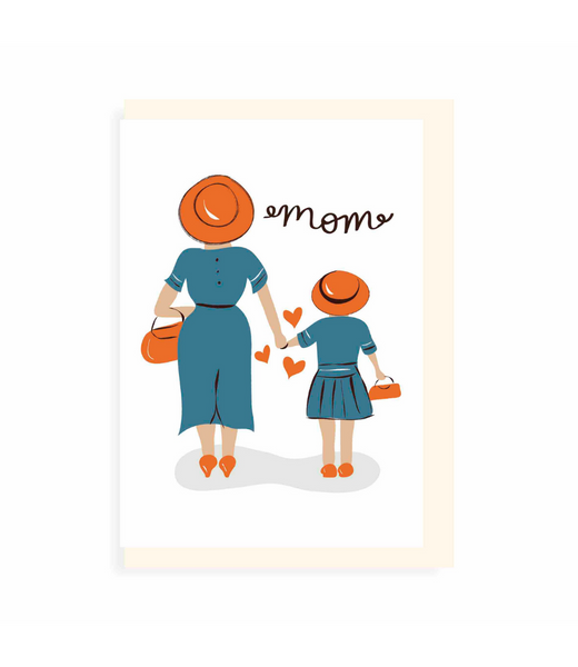 Chlea Paperie GREETING CARD MOM DAUGHTER TWINS