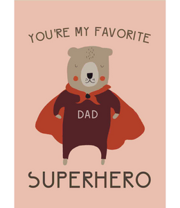 Chlea Paperie GREETING CARD FAVORITE SUPERHERO DAD