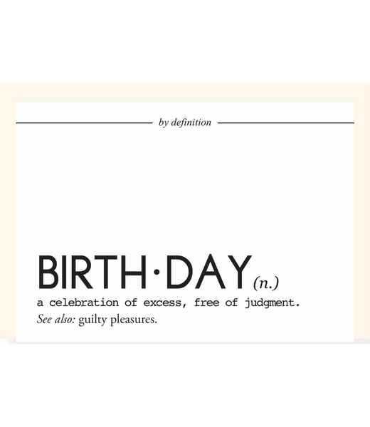 Greeting Card Birthday Definition