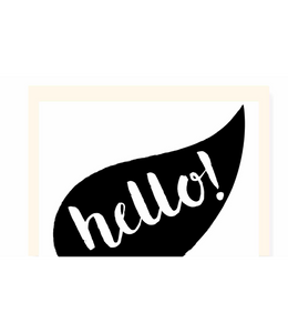 Chlea Paperie GREETING CARD HELLO RAINDROP