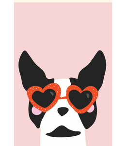 Chlea Paperie GREETING CARD TERRIER HEART SUNNIES
