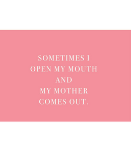 Chlea Paperie GREETING CARD OPEN MY MOUTH