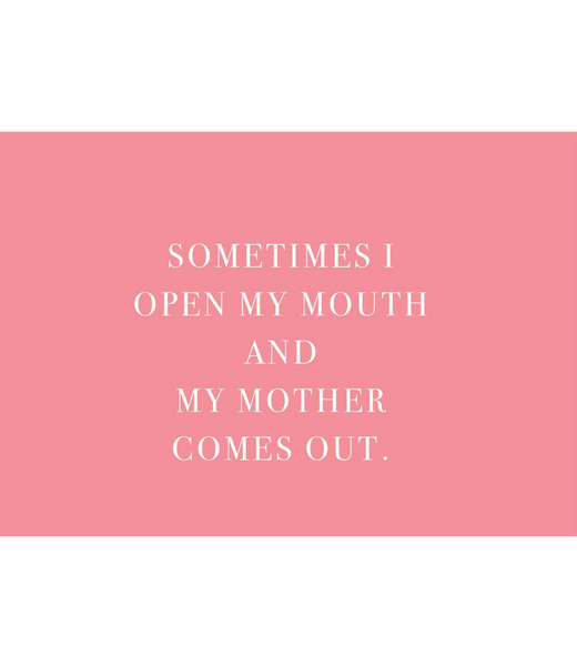 Chlea Paperie GREETING CARD OPEN MY MOUTH