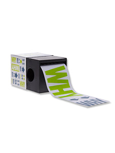 Knock Knock STICKY ROLL SIGNS WHY ADHESIVE PAPER NOTEPADS