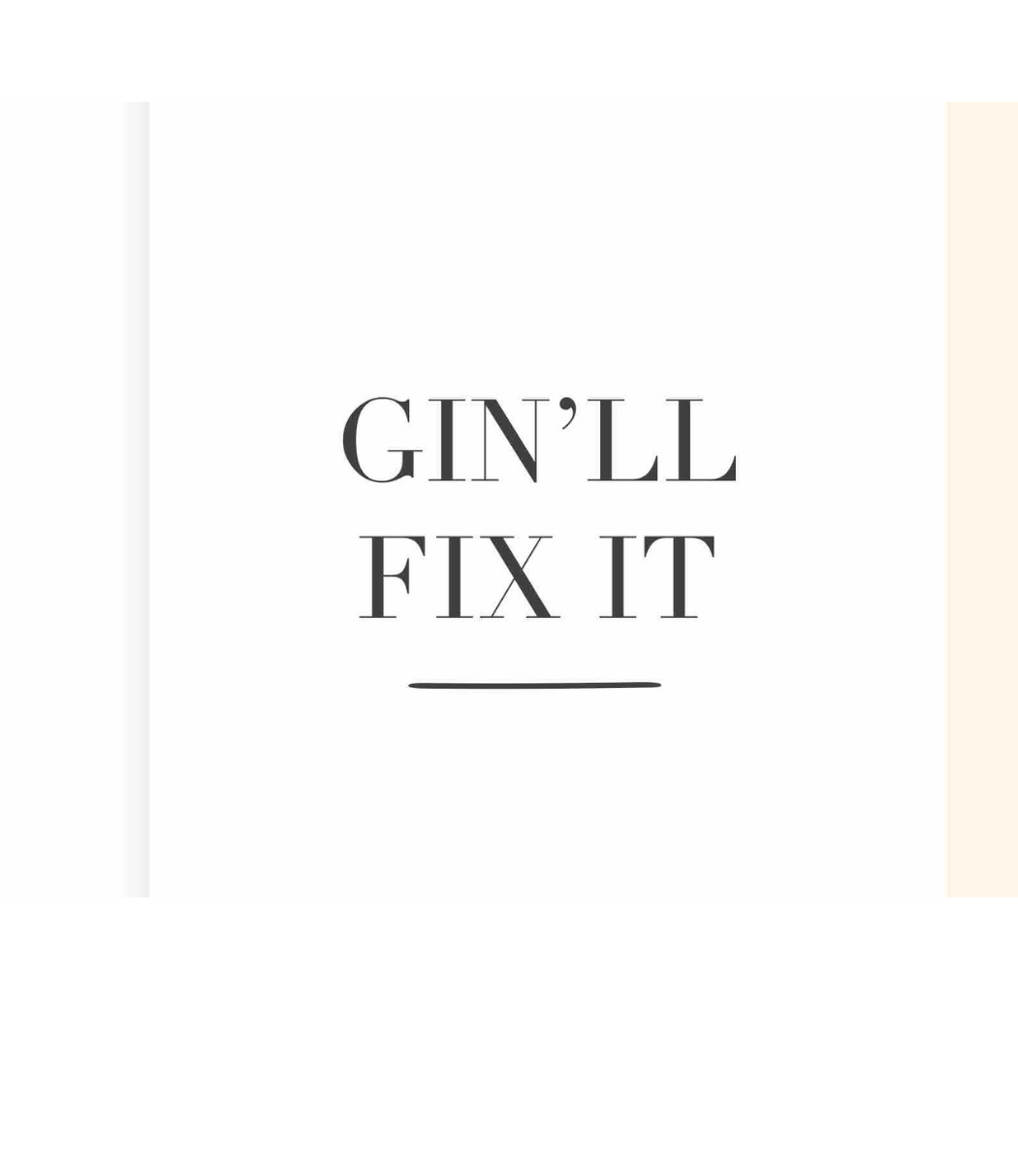 Chlea Paperie GREETING CARD GIN FIX