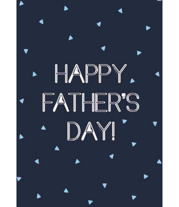 Chlea Paperie GREETING CARD FATHERS DAY TRIANGLE CONFETTI