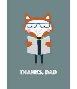 Greeting Card Fox Dad