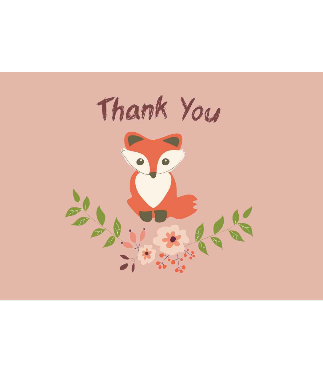 Chlea Paperie GREETING CARD BABY FOX GARLAND