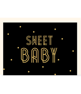 Chlea Paperie GREETING CARD SWEET BABY GOLD