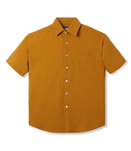 Load image into Gallery viewer, Tenue De Attire Day Trader Mustard Short Sleeve Shirt
