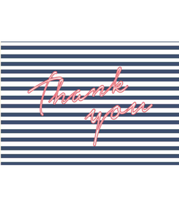 Chlea Paperie GREETING CARD NEON SIGN BLUE STRIPES