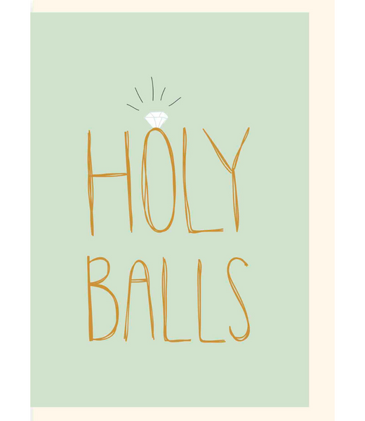 Greeting Card Holy Balls