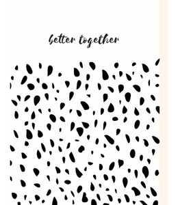 Chlea Paperie GREETING CARD BETTER TOGETHER PEBBLES