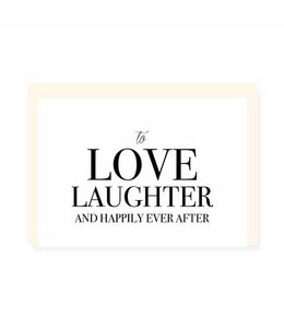 Chlea Paperie GREETING CARD LOVE LAUGHTER