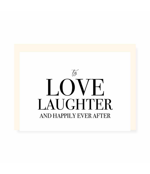 Chlea Paperie GREETING CARD LOVE LAUGHTER