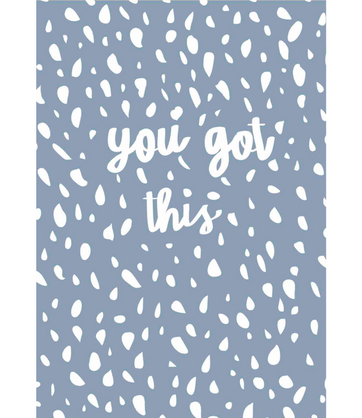 Chlea Paperie GREETING CARD YOU GOT THIS PEBBLES