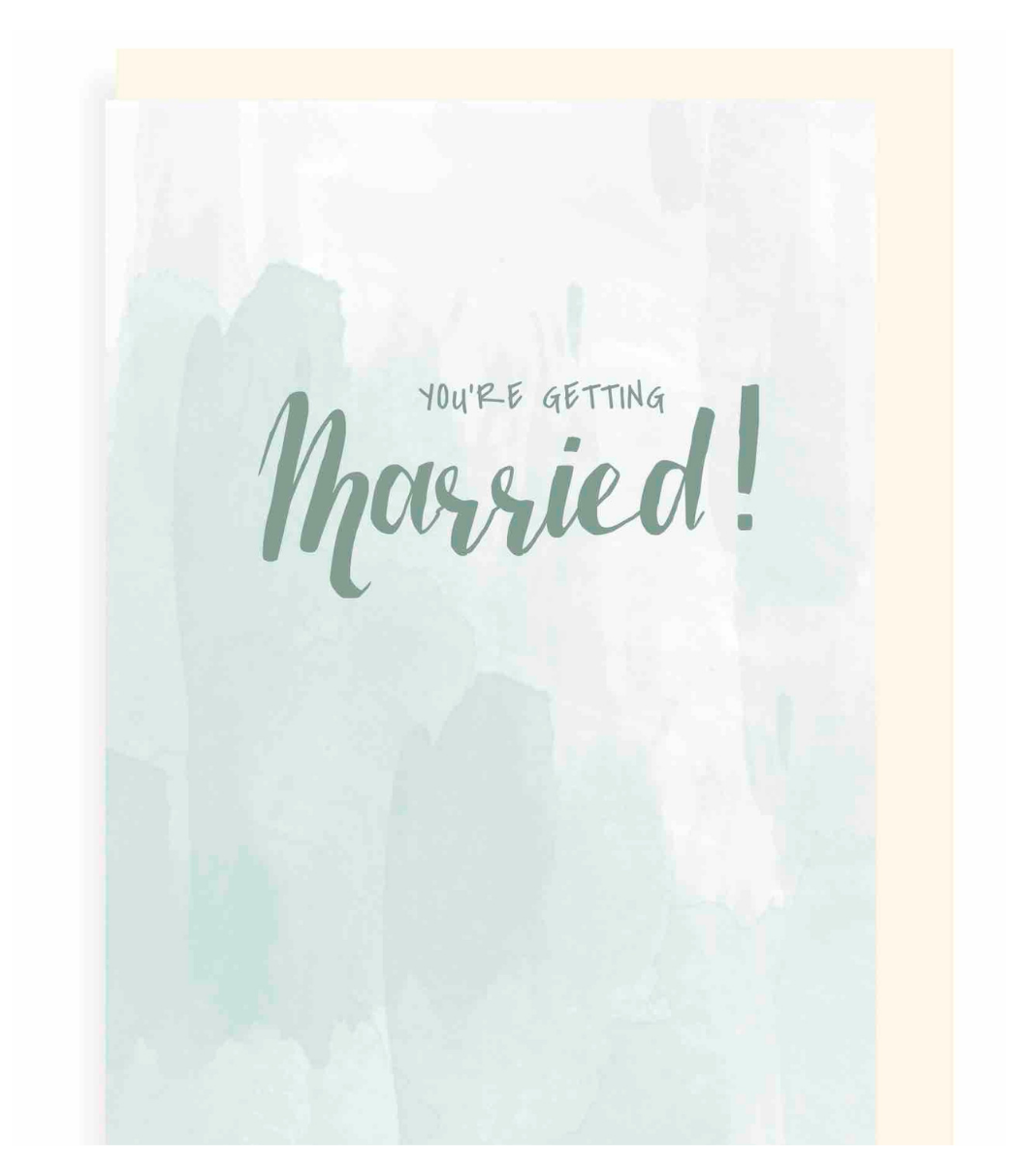 Chlea Paperie GREETING CARD YOURE GETTING MARRIED